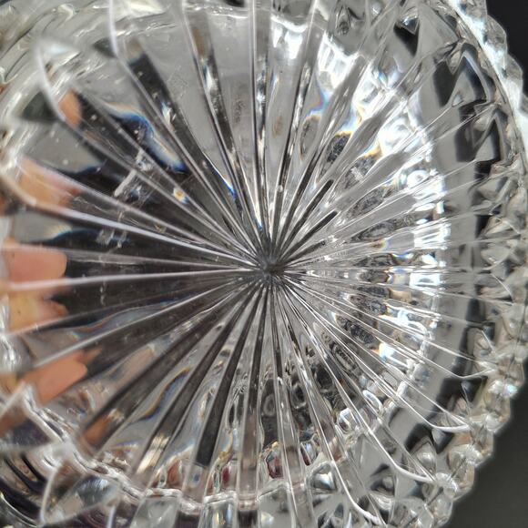 Lausitzer Glas Vintage Floral Pattern Frosted Crystal Bowll - Picture 8 of 8